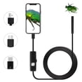 thumbnail image 1 of Endoscopio USB Android de 2.0 megapíxeles CMOS HD 2 en 1, resistente al agua, con cable rígido flexible para smartphone y tablet (2 m)., 1 of 5