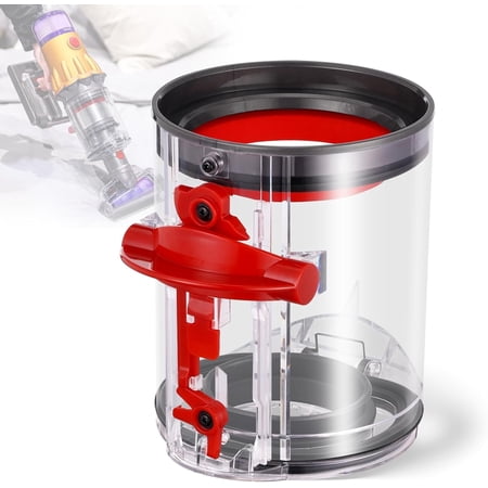 V12 Dust Bin Compatible with Dy*son SV30 SV46 SV20 V12 Detect Slim/SV18 V10 Digital Slim Vacuum Cleaner Canister Attachment Parts, Release Bin Compatible with Dy*son Cordless Vacuum Part No.965272-01