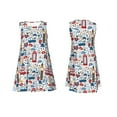 thumbnail image 6 of Defioc London Symbols1 Pattern Women's Summer Dresses 2025 Beach Casual Sleeveless Tank Loose Sundress Beach Vacation Clothes with Pocket -X-Large, 6 of 7