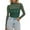 Green, variant on Arlun Sparkly Sequin Mesh Splicing Neck Tops for Women Long Sleeve Sheer See Through T-Shirts Lightweight Soft Comfy Fashion Solid Color Carnival Festival Outfits Red XL