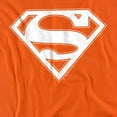 thumbnail image 2 of Superman T-Shirt Orange White Shield Unisex Graphic Tee For Men & Women, 2 of 7