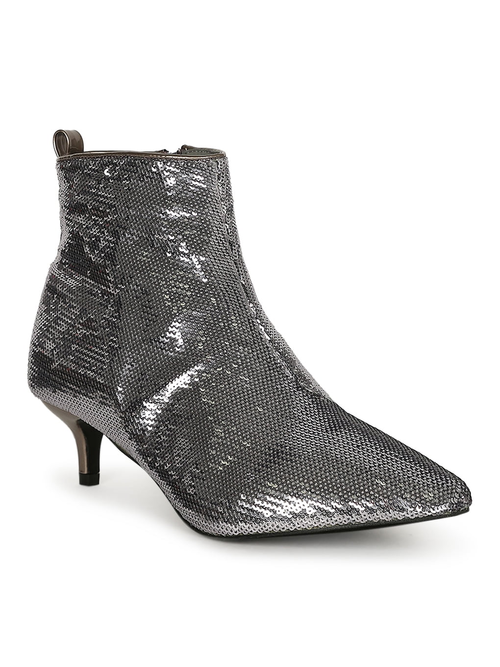 bootie with kitten heel