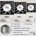 thumbnail image 4 of Designart "Into The Labyrinth Monochrome Maze II" Modern Geometric Square Mirror For Wall Decor - Large Black Square Printed Wall Mirror Art - Square Modern Mirror - Wall Mounted Square Large Mirror, 4 of 5