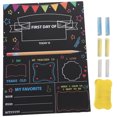 thumbnail image 4 of Shisuyan 1 Set School Sign First Day Chalk Board Letter Chalkboard Double Side Chalkboard with Accessory, 4 of 8