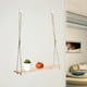 thumbnail image 1 of Estante colgante de macramé, estante bohemio, decoración de almacenamiento, colgante bohemio para baño, cocina, decoración de granja, sala de juegos, Soledad estante colgante de macramé, 1 of 10