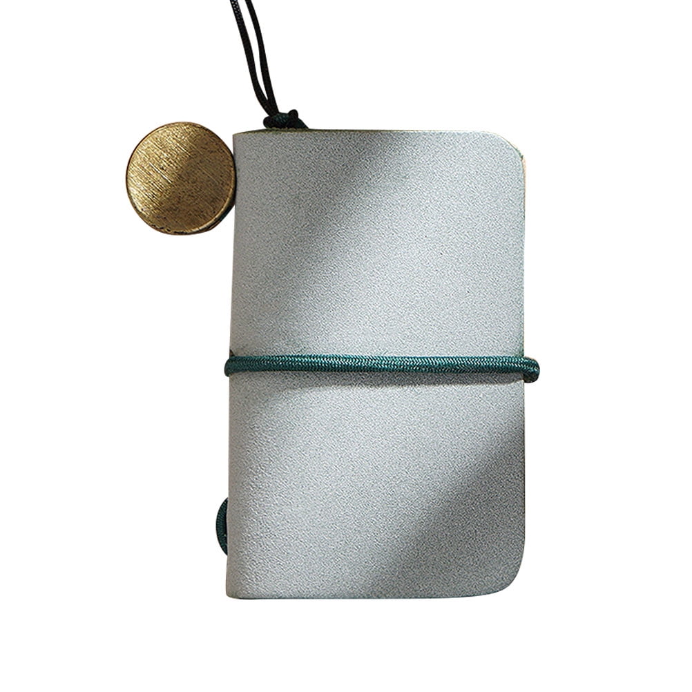 Practical Mini Notepad Notebook School Supplies Office Worker Students Stationery for Home Office (Matte Wax Grass Green)