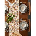 thumbnail image 5 of Table Runners 72 Inches Long Dress Scarves, Brown Pine Cones Fall Farmhouse Kitchen/Dining Table Runner, Coffee Tablerunners, Thanksgiving Berry Autumn Maple Leaves Farmhouse 13x72 Inch, 5 of 7