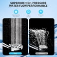 thumbnail image 6 of PHANCIR Magnetic Handheld Showerhead with 10 Spray Modes, 5" Large Anti-Clog Shower Head, Hard Water Softener Filter, 59" Hose & High Pressure for Bathroom, 6 of 9