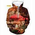 thumbnail image 3 of Sudadera con capucha con estampado 3D de hongos para hombre y mujer, sudadera con capucha de gran tamaño con estampado completo para primavera y otoño, ropa de diseñador para hombre, 3 of 5