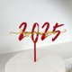 thumbnail image 4 of Adorno para tarta de Feliz Año Nuevo 2025 Adorno para tarta de Feliz Año Nuevo 2024 Suministros para fiestas Adorno para tarta de Feliz Año Nuevo (5 piezas de Feliz Año Nuevo dorado y rojo), 4 of 5
