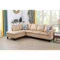 thumbnail image 5 of FUOROLA Sectional Sofa Set For Living Room In Left Facing Brown Beige Microfiber Color, 5 of 5