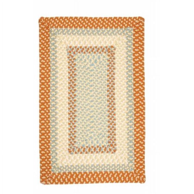 Colonial Mills Rug MG29R036X060R Montego - Tangerine 3 ft. x 5 ft. Braided Rug
