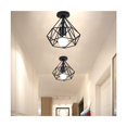 thumbnail image 2 of Iluminación de granja: Lámpara empotrada de techo de diseño rústico en negro con accesorios de iluminación industriales para una fácil instalación en su cocina, pasillo o porche (paquete de 2), 2 of 5