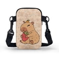 thumbnail image 2 of HELLHERO Cosmic Wolf & Forest Pattern Women Shoulder Bag with Zipper Closed Polyester Adults 4.33x1.97x7.09 for Travel, 2 of 7
