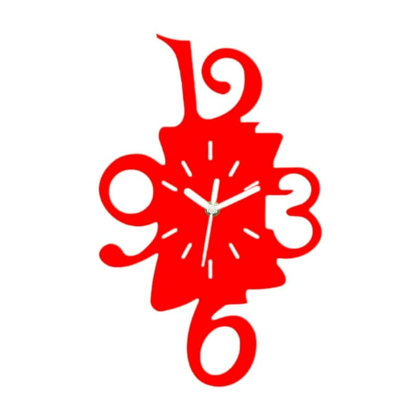 Reloj de pared colgante nórdico decorativo creativo acrílico regalos adorno silencioso 12 pulgadas