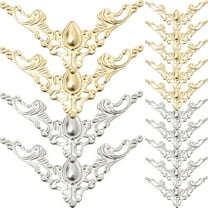 60 Pcs Large Photo Album Corner Protectors with Lace Design, High Strength Notebook