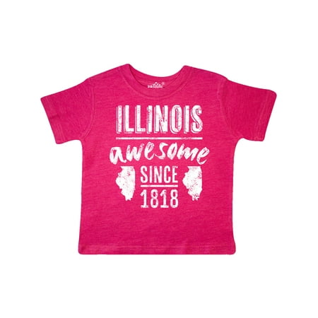 

Inktastic Illinois Awesome Since 1818 Gift Toddler Boy or Toddler Girl T-Shirt