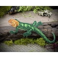 thumbnail image 3 of Red-Headed Agama - Green Shimmery Lizard Facing Left Embroidered Iron on Patch, 3 of 5