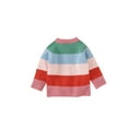 thumbnail image 2 of Qiylii Toddlers Rainbow Knitted Cardigan, Long Sleeve Single-breasted Tops, 2 of 9