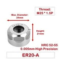 thumbnail image 1 of High Precision Collet ER 11/16/20/25/32/40 A/M/UM Clamping Nut Milling Chuck Cap, 1 of 5