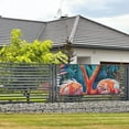 thumbnail image 3 of Zufioo Romantic Flamingo Pair Print Holiday Banners, Party Banners, Hanging Flags, Bar Shopping Mall Garden Wall Decorations, Holiday Decoration Supplies-Small, 3 of 8