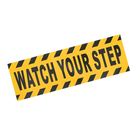 Masteelf Watch Your Step Floor Stickers Anti Slip Warning Sign For Stairs And Walkways Caution Sign For Home Office Mall Safety