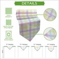 thumbnail image 5 of Green Beige Plaid Table Runner Linen Burlap Table Runner 70 Inches Long Buffalo Farmhouse Art Checkered Dresser Scarves for Kitchen Island Coffee Dining Party Wedding Banquet Holiday Decor 13"x70", 5 of 8