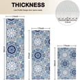 thumbnail image 4 of Blue Ethnic Mandala Pattern Kitchen Rugs Sets Of 3,Kitchen Runner Rugs Non Skid Washable,Decorative Kitchen Floor Mats for Kitchen,Sink,Laundry,17"x30"+ 17"x47" + 17"x59", 4 of 6