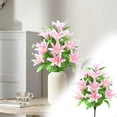 thumbnail image 2 of 18 Head Fake Lily Bouquet 50cm Tall F (Artificial Lily Bouquet, 50cm Lily Flowers), Artificial Bouquet, Realistic Flowers for Wedding Decor Home and Garden – for DIY Bouquets Hotel & Centerpieces, 2 of 9