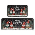 thumbnail image 2 of 2 Piece Christmas Plaid Kitchen Rug Sets Welcome Christmas Snowflake Kitchen Floor Mat Anti Fatigue Rugs for Kitchen Floorfor Bath Cooking (47x17+30x17 Inches), 2 of 7