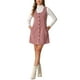 thumbnail image 2 of Vestido de tirantes para mujer edición INSPIRE CHIC, escote redondo, overol de pana, vestido casual, color rosa, 2 of 6