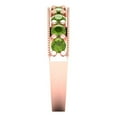 thumbnail image 4 of 1.81 ct Brilliant Round Cut Natural Peridot 14k Rose Gold Band SZ 8, 4 of 6
