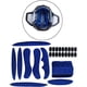 thumbnail image 3 of piezas-azul-27 piezas de casco de espuma de repuesto universal, almohadilla para casco de bicicleta, forrado con casco protector, absorbente de sudor, 3 of 5