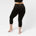 thumbnail image 2 of Nativ Pantalones Capri de Yoga para Mujer, Leggings Capri de Gran Comodidad con Bolsillos Internos, Suaves y Cintura Alta, Negros, Talla Extra Grande Nativ Pantalón capri, 2 of 7