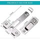 thumbnail image 3 of 2 Pack Barn Door Lock, 4' Stainless Steel Barn Door Latch Lock, Flip Stainless, 3 of 5
