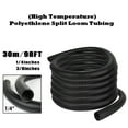 thumbnail image 3 of Tube Protecteur 1/4 Pouces 3/8 Pouces 98 Pieds Tube de Couleur Noire Fil Fendu, 3 of 11