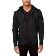 thumbnail image 1 of Buffalo David Bitton Feddy Destroyed - Sudadera con capucha para hombre, color negro, extragrande Buffalo David Bitton Sudadera, 1 of 2