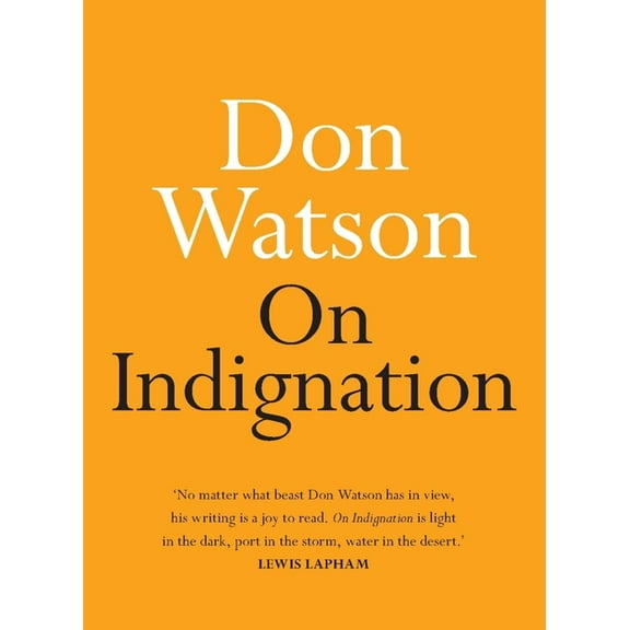On: On Indignation (Paperback)