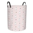 thumbnail image 2 of Balery Cute Poodle Dog Round Laundry Basket with Handles Waterproof Freestanding Laundry Hamper for Clothes Toys in the Dorm and Family-Medium, 2 of 8