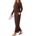 thumbnail image 6 of Cueply 2 Piece Sets for Women Outfits Casual Long Sleeve Lounge Matching Sets Clothing with Pockets, 6 of 9
