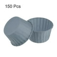thumbnail image 3 of 150pcs 3.5oz Moldes para Magdalenas de Papel de Tamaño Estándar Envoltorios Antiadherentes Desechables para Bodas Cumpleaños Navidad Postres Gris Azulado, 3 of 6