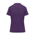 thumbnail image 3 of Natural Uniforms Womens Cool Stretch Modern Tuck-In Top Yoga Jogger Scrub Set with Regular and Petite Sizes (Eggplant, X-Large), 3 of 6