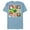 Ocean Blue, variant on Disney Pixar Toy Story Cast Character Grid T-Shirt- Short Sleeve Blended T-Shirt for Adults - Customized-Graphite Snow Heather