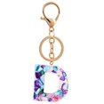 thumbnail image 1 of Porte-clés en Résine 26 Lettres pour Femmes Filles Pendentif Sac Accessoires de Sac à Main, 1 of 5