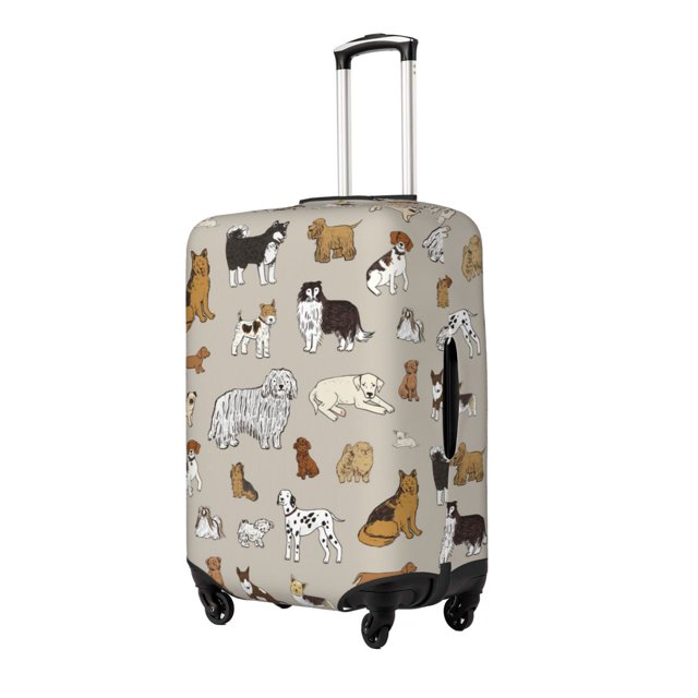 Fotbe Dog Animal Funda Protectora para Equipaje, Antirrayones y Resistente a la Suciedad, Compatible con Maletas de 18 a 32 Pulgadas-X-Large