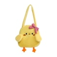 thumbnail image 1 of Bolso de hombro de pollito, bolso de felpa de dibujos animados divertidos para viajes, vacaciones, citas, verano, 1 of 8