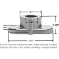 thumbnail image 3 of Lawn Mower Blade Adapter 748-0376E Replacement for MTD Murray Troy-Bilt Yard Machine Yardman Bolens Push Walk-Behind Mower 748-0376 748-0376A 748-0376B 748-0376C, 3 of 7