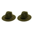 thumbnail image 4 of maskred Stylish And Portable Hats For Outdoor Enthusiasts Wide Application Trilby Hats Olive 2Set, 4 of 6