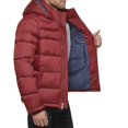 thumbnail image 2 of Chaqueta Tommy Hilfiger con capucha acolchada para hombre, color rojo mate, talla M, 2 of 3