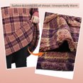 thumbnail image 5 of Catalonia Plaid Oversized Wearable Blanket Hoodie Sweatshirt, Sherpa Lounging Pullover for Adults, 5 of 7